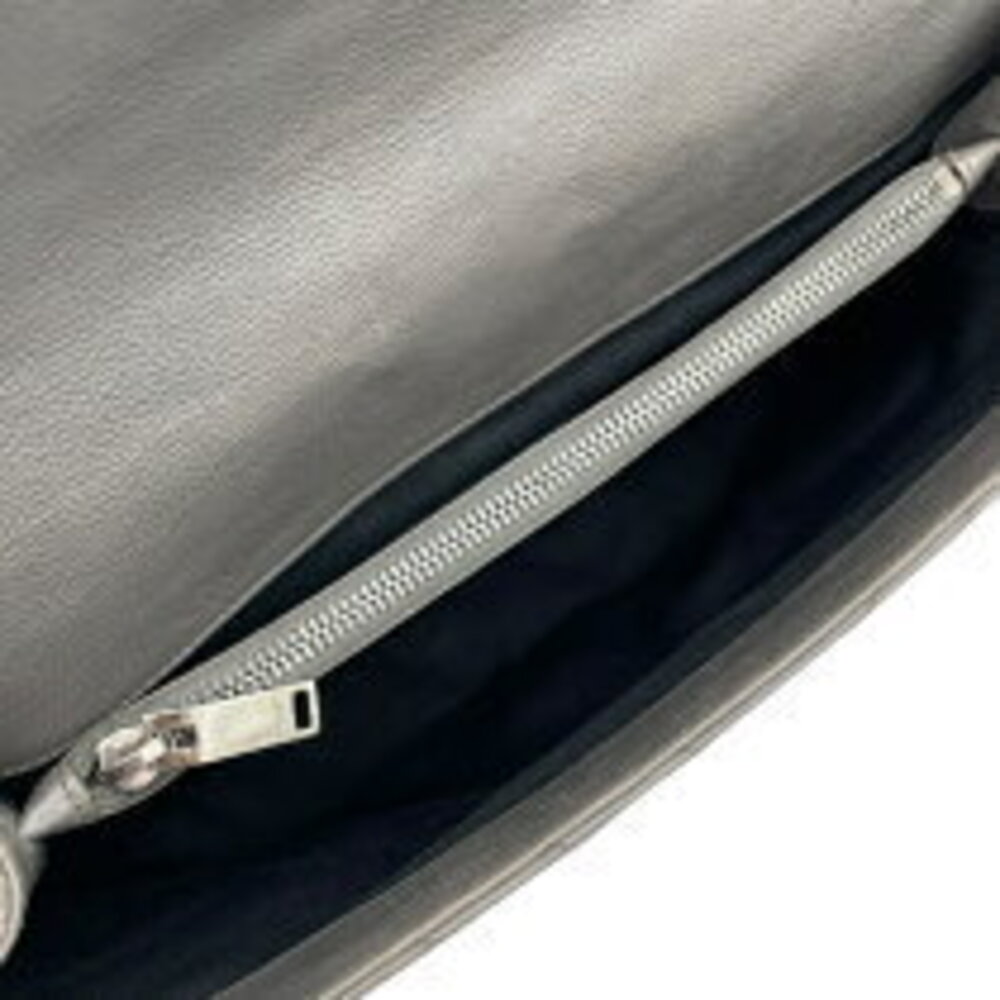Saint Laurent Classic Shoulder Bag Gray Leather - Picture 5 of 11